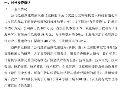 力龍信息在武漢設(shè)立控股子公司力龍領(lǐng)峰，布局計算機軟硬件及外圍輔助設(shè)備市場